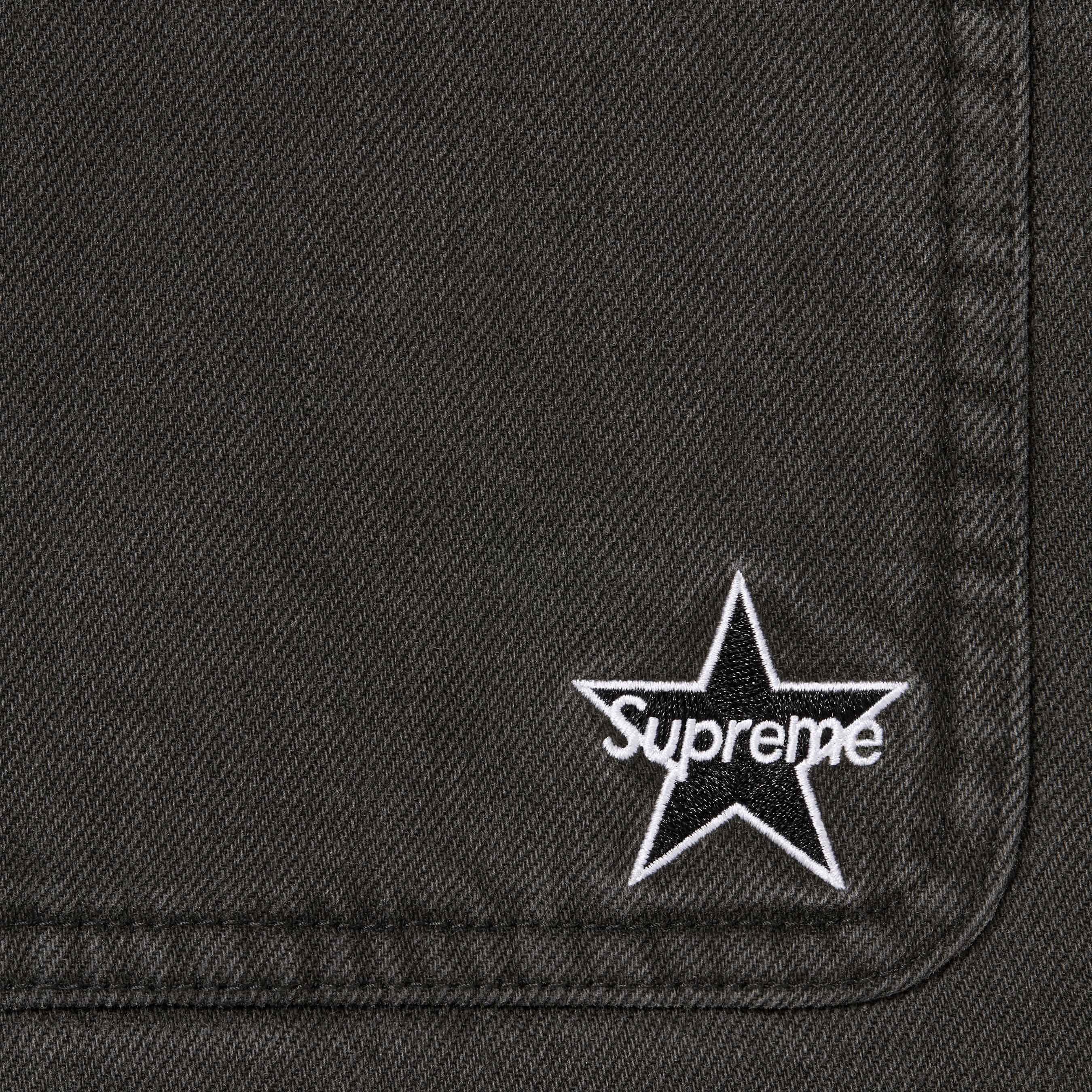 Quilted Lined Denim Snap Shirt view 12